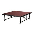 thumbnail image 4 of National Public Seating  16-24 in. Adjustable 4 x 4 ft. Transfix Stage Platform, Black Carpet, 4 of 5
