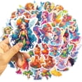 thumbnail image 2 of Pegatinas de vinilo impermeable con forma de hada de flores, 50 unidades, para decoración, 2 of 4