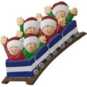 Roller Coaster New 5 People Personalized Christmas Tree Ornament DO-IT-YOURSELF