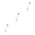 thumbnail image 2 of Transemion 1/2/3/5 Cartoon Adorable Restaurant Hotel Tableware Portable Washable Stainless Steel Stirring Mixing Dinnerware Cake Flatware Candy Fork Rainbow 3PCS, 2 of 6