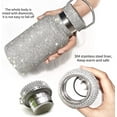 thumbnail image 6 of Ludlz Rhinestone Thermos Cup, Stainless Steel Thermal Bottle, High-end Insulated Thermos Coffee Cups, Diamond Bling Vacuum Flask Mug with Hanger Best Gift for Men Women, 6 of 7