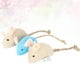 thumbnail image 5 of 3PCS Ratones realistas suaves Gatos para mascotas Juguetes interactivos Mini juego de ratón de felpa divertido para Kitty Kitten (Beige / Azul), 5 of 5