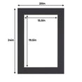 thumbnail image 2 of Mixed Colors 20x24 White Picture Mats with White Core for 16x20 Pictures - Fits 20x24 Frame, 2 of 5