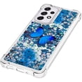 thumbnail image 6 of Case for Galaxy A36 5G,Flowing Bling Liquid Hearts Sparkle Moving Glitter Quicksand Waterfall Anti-Fall Protective Girls Women Phone Case for Samsung Galaxy A36 5G (Butterfly), 6 of 14