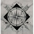 thumbnail image 2 of Compass Diamond Symbolic Spiritual Zip Up Hoodie Men's Women's Brisco Brands X, 2 of 6