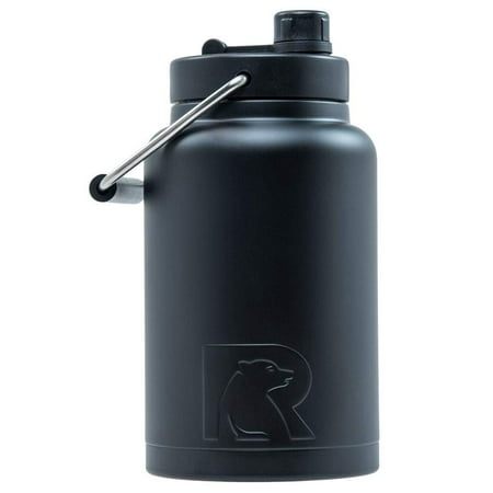 RTIC Double Wall Vacuum Insulated Stainless Steel Jug (Black, Half