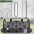 thumbnail image 6 of Yuyamidu Skull Golf Cart Seat Covers with Front Pockets Rose Golf Cart Seat Towel Blanket for 2 Passenger Universal Club Car Accessories Non-Slip and Anti-Hot, Gray, 6 of 7