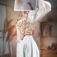 thumbnail image 5 of Gibobby Traje de camarera Sexy Mujer Corsé con cremallera adelgazante lateral de encaje para barriga (Beige, One Size), 5 of 5