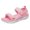 Pink, variant on PINQI Boys Girls Sport Sandal Lightweight Double Strap Flat Sandal Anti-Slip Platform Walking Shoes Slip On Hiking Shoes