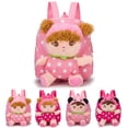 thumbnail image 2 of Toddler Backpack Cute Removable Doll Preschool Backpack Little Girl Backpack, 2 of 7