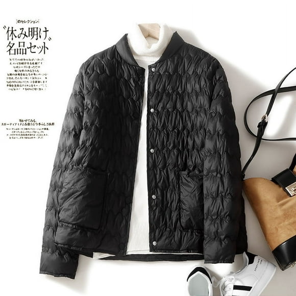 Chaqueta corta de algodón ligera y artística retro para mujer, chaqueta de invierno de cien torres