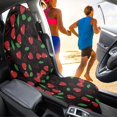 thumbnail image 4 of POLERO Heart Shaped Cherry Pattern Terry Cloth Car Seat Cover Universal Car Seat Towel Cover, Non-Slip Machine Washable Towel Car Seat Cover Fit for Vans Trucks Sedans, 4 of 7