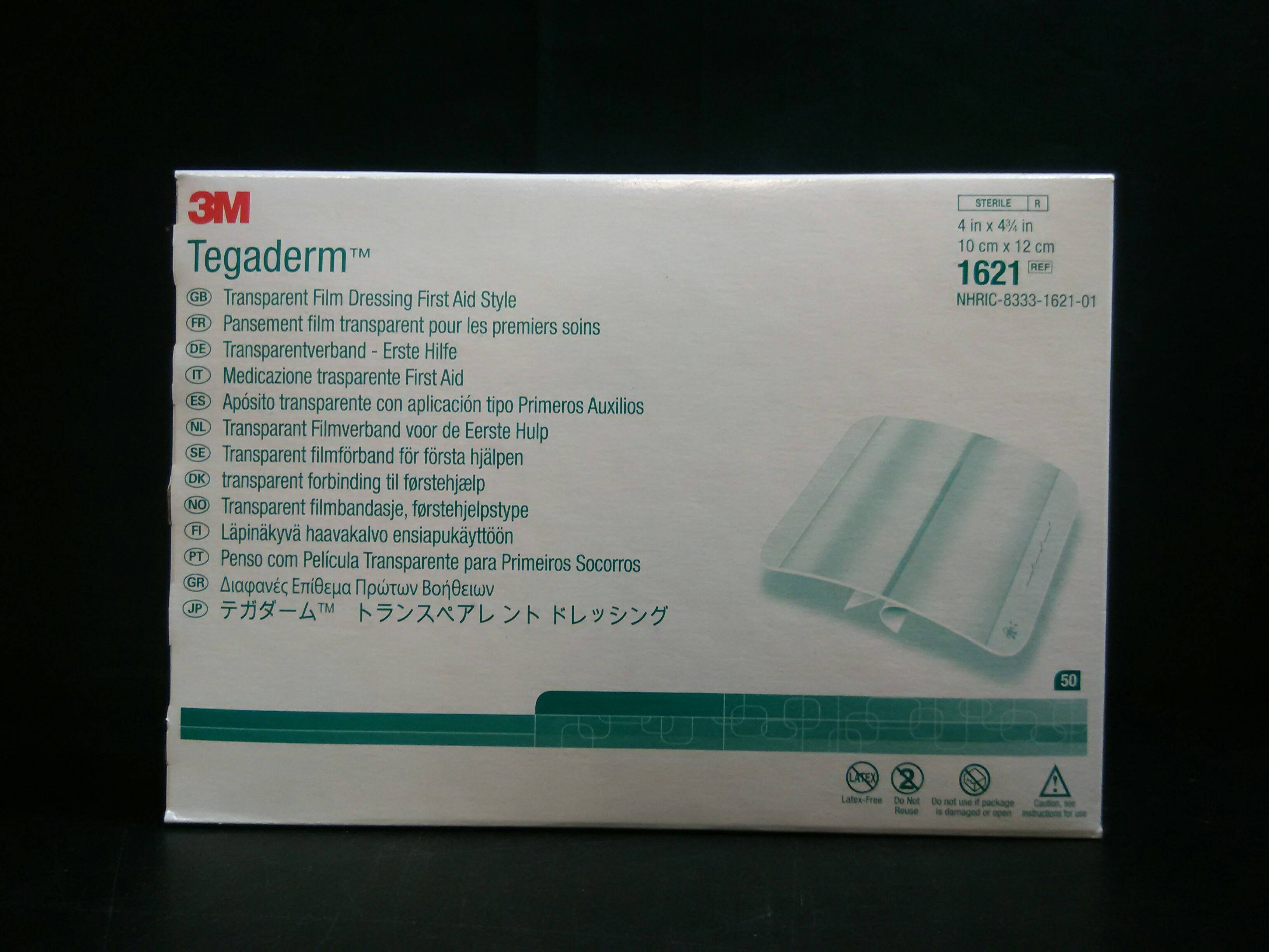 3M TEGADERM 1621 DRESSING TRANSPARENT 4X43/4