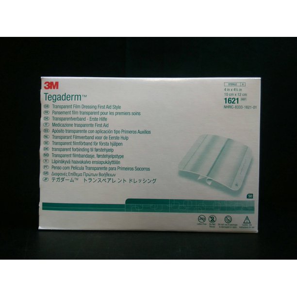 3M TEGADERM 1621 DRESSING TRANSPARENT 4X43/4