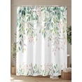 thumbnail image 4 of Shower Curtain Leafs Plants Shower Curtains for Bathroom, Waterproof Polyester Shower Curtain Set with Hooks, Extra Long 72" x 84" Sage Green Leaf, 4 of 6