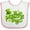 White and Pink, variant on Inktastic St. Patrick's Day Hand Lettering with Green Top Hat Boys or Girls Baby Bib