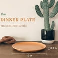 thumbnail image 2 of Ceramic Matte Dinner Plates Set of 6, 10 Inch, Microwave Oven Dishwasher Safe, Scratch Resistant Modern Rustic Porcelain, 2 of 8