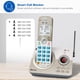 thumbnail image 2 of - Teléfono casero inalámbrico expandible DECT 6.0 con visualización Grande, Boton Grand, conttador, Bloqueador de Llamadas igente, conexión Bluetooth a la celda, Largo Alcae,, 2 of 5