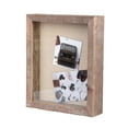 thumbnail image 4 of Shadow Box Rustic Picture Frame 8x10 Natural Wood Display Case for Memorabilia, Awards, Medals, Photos - Barnwood, 4 of 7