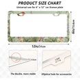 thumbnail image 2 of Spring Bird Flowers License Plate Frames - Universal Aluminum License Plate Covers with Screws, 2 Pack Holder Car Accessories for Front and Rear Plates Home Decor, 2 of 6