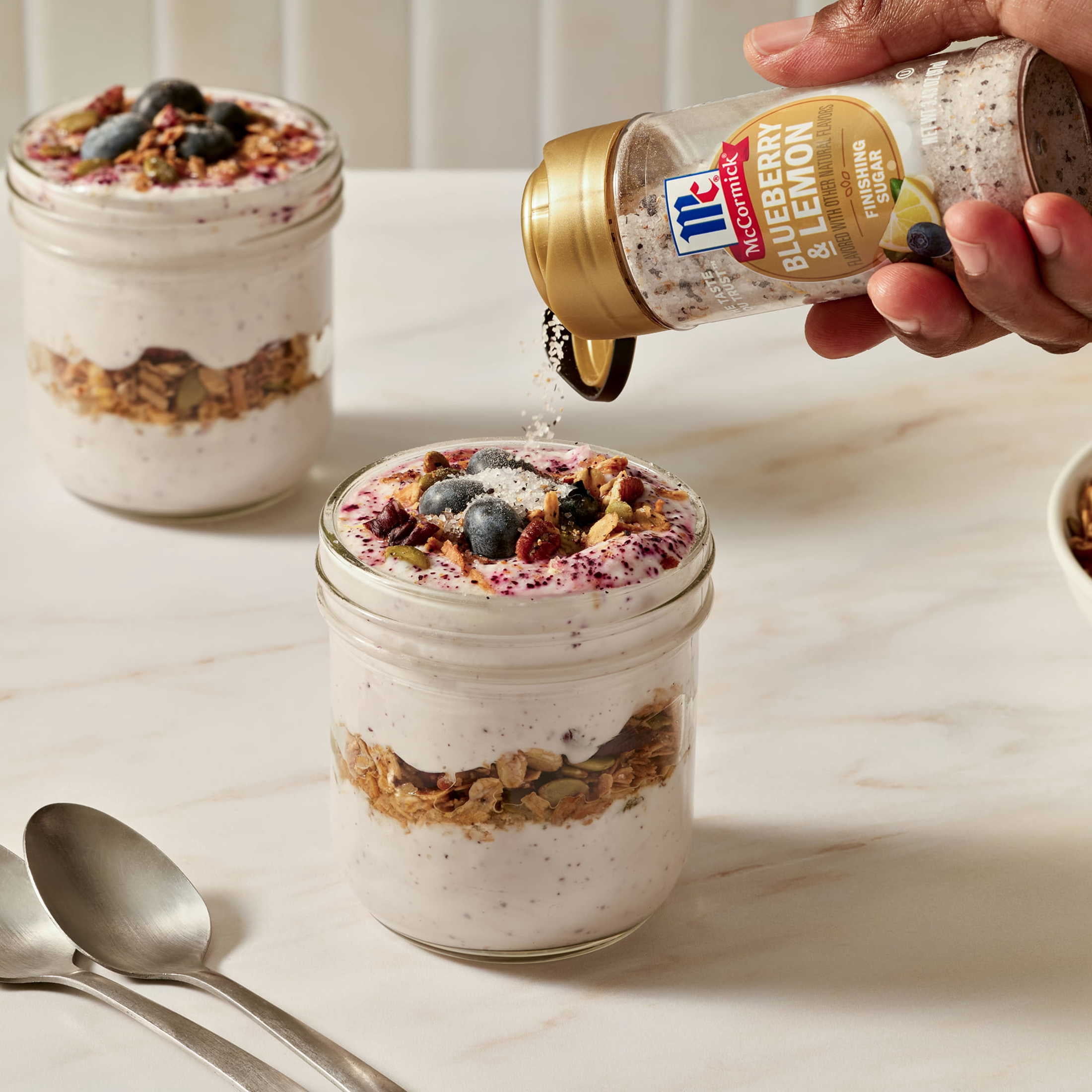 McCormick Blueberry and Lemon Finishing Sugar, 3.43 oz Bottle