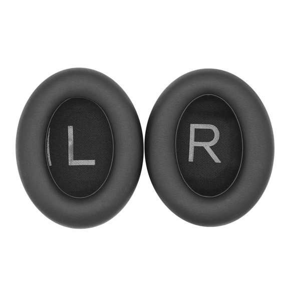 1 Pair Soft Cover Headphone Accessories Cushions Ear Pads Foam Leather Replacement BLACK