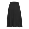 thumbnail image 5 of Women High Waisted Skirt Summer Boho Elastic Skirts Loose Pencil Skirt, 5 of 6