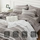 thumbnail image 3 of Set de Edredón Bedsure King 7 Piezas Rayas Taupe para Todas las Estaciones, 3 of 9