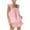 Pink, variant on AKAFMK Womens Pajama Sets,Womens Sleeveless Pajamas Set Casual Sleepwear Soft Pjs Sets Tank Top and Ruffled Hem Shorts 2 Piece Cute Loungewear for Summer