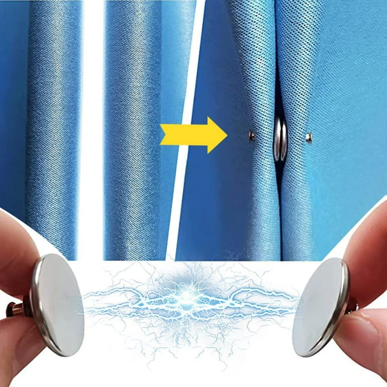 Blackout Curtain Magnets With Back Tack Easy Closure For - Temu