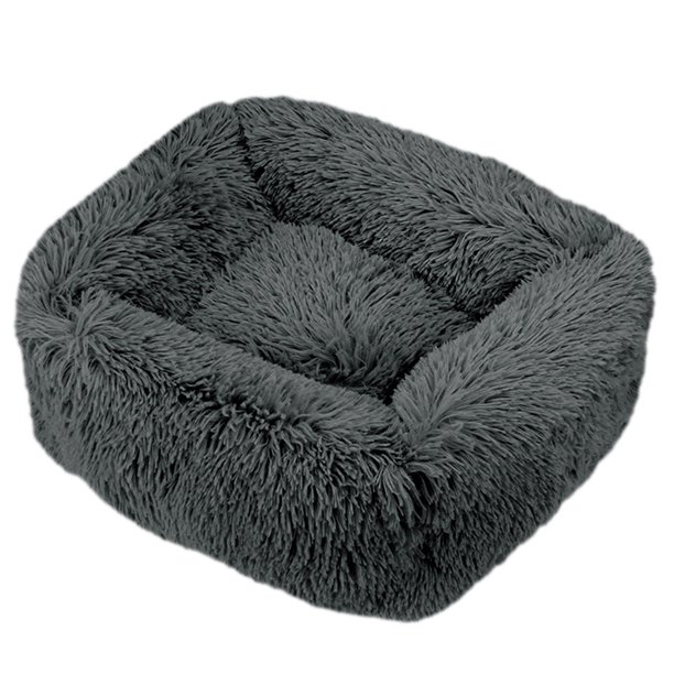 Cama para mascotas de felpa peluda, manta acolchada, saco de dormir, cojín para abrazar, ca Abanopi Cama para mascotas