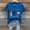 001Blue, variant on LPZOOGU Women's Patriotic Peace Love Texas V Neck T-Shirts Short Sleeve Loose Fit Texas State Graphic Tops