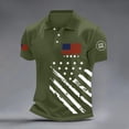 thumbnail image 3 of USA 250th Anniversary Polo Shirt Men Patriotic American Flag Graphic Short Sleeve Button Polo America 250 Merchandise, 3 of 5
