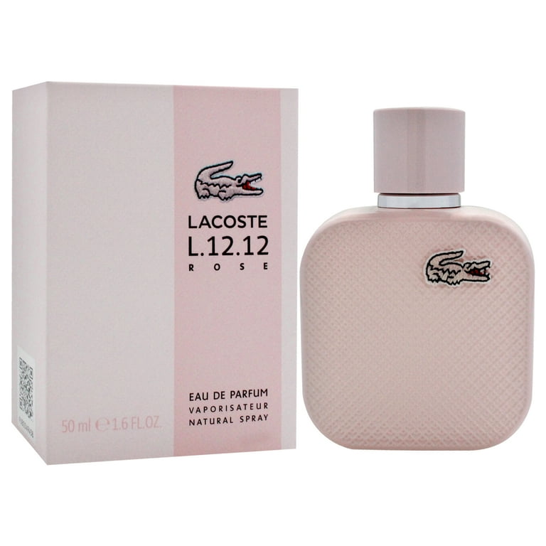 Lacoste L.12.12 Rose Perfume, 1.6 oz Eau De Parfum Spray, Floral