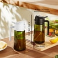 thumbnail image 5 of TrendPlain Dispensador de Aceite de Vidrio 16oz con Atomizador, Pulverizador para Cocina con Etiquetas, Tapa Negra y Verde, 5 of 5