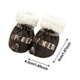 thumbnail image 3 of 4 Pcs Black Dog Shoes for Winter Dog Snow Boots & Paw Protectors Warm Snow Booties for Puppy with Drawstring Warm Dog Booties for Small Medium Size Dogs(1.97x1.65 Inch), 3 of 4