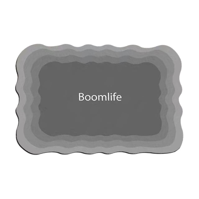 Alfombrilla de baño de barro diatomea, absorbente de agua, de secado rápido, antideslizante, para ducha, lavabo y entrada. Cubierta de suelo absorbente para el hogar, baño, cocina y entrada.