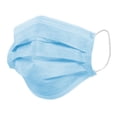 thumbnail image 2 of Disposable Earloop Face Masks Case of 500 Color Light Blue, 2 of 2
