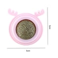 thumbnail image 2 of Juguete de bolas de hierba gatera de plástico para gatos Suministros para mascotas con forma de cabeza de perro reemplazable (rosa), 2 of 2
