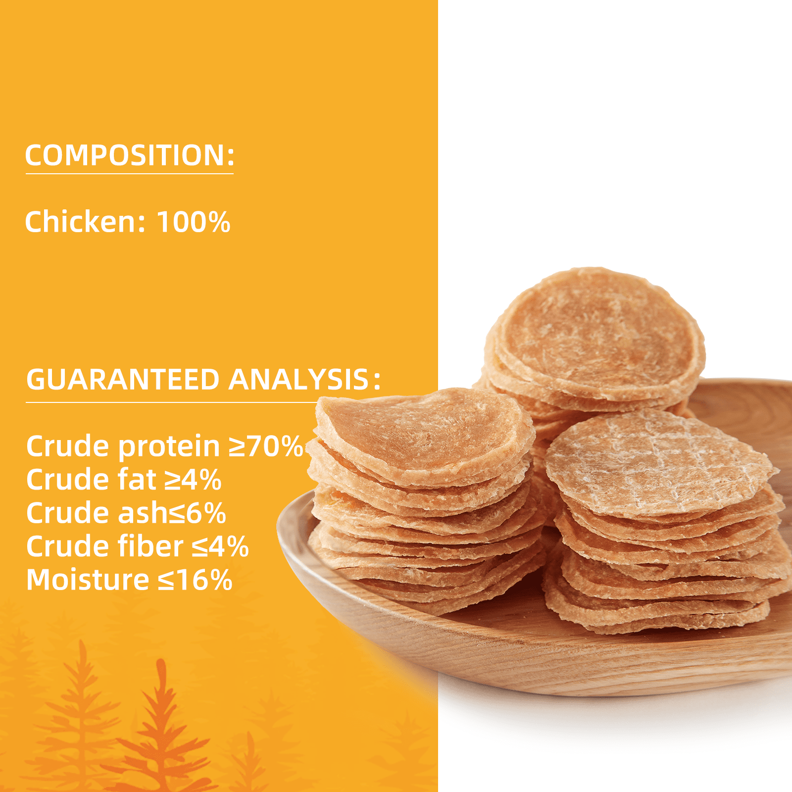 (5 pack) Jungle Calling Chicken Chips for Dogs, All Natural Chips Jerky Dog Treats, Single Ingredient Snacks