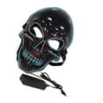 thumbnail image 4 of Face Shield Halloween Scary Full Face Guard LED Guard Horror Skeleton Luminous Skeleton Head Party Cosplay Prop, Ice Blue, 4 of 7