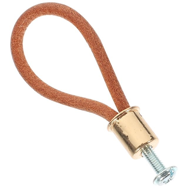 SHISUYAN Rope Handle Rustic Cabinet Knob Barn Door Handle Leather Cabinet Pull Handle