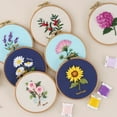 thumbnail image 4 of Homerr Embroidery Kit for Beginners Religious Embroidery Accessories Embroidery Kit Easy to Use Plants And Flowers Pattern DIY Christian Full Embroidery Set with Needles Thread And Tutorial, 4 of 9