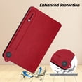 thumbnail image 4 of Protective Case for Amazon Kindle Fire HD 8 Tablet & HD 8 Plus Case (2024/2022/2020 Release) 12th/10th Gen, PU Leather Slim Lightweight Stand Hand Strap Shockproof Cover for Kindle Fire HD 8,Red, 4 of 7