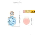 thumbnail image 3 of ANGARA Natural Oval 1.5 ct Aquamarine Pendant with Bezel-Set Diamond in 14K Rose Gold for Women (Size-9x7mm) | March Birthstone, Anniversary, Jewelry Gift for Women | Natural Aquamarine Necklace, 3 of 8