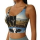 thumbnail image 2 of Fotbe Cute Prairie Cow Sujetador Deportivo Largo sin Aros para Mujer con Almohadillas y Soporte Medio, Transpirable y Absorbente, Camiseta Tipo Chaleco o Tank Top-Large, 2 of 8