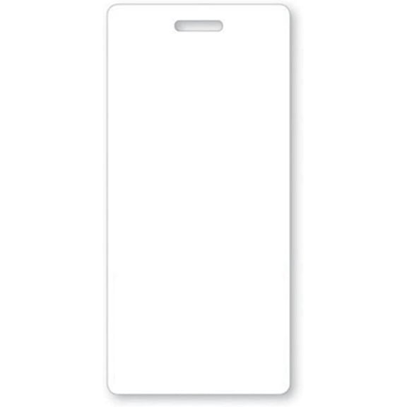 Blank White Badge Buddy - Vertical Heavy Duty Spill & Tear Resistant Cards - 2 Sided Quick Role Identifier ID Buddies  - Specialist ID (White)