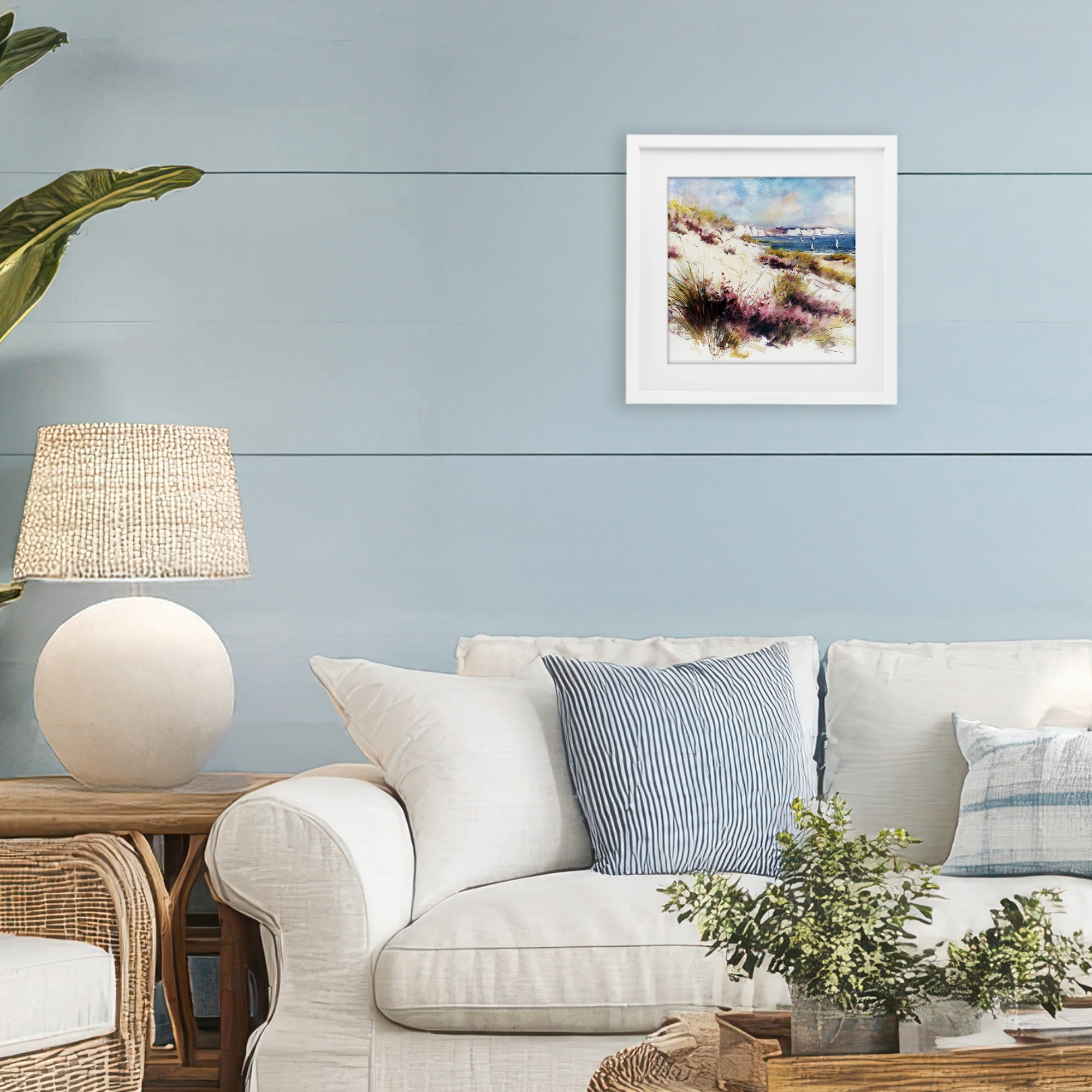 Stupell Industries Cliffs And Waters View White Framed Print Under Glass, design by Svetlana Aleynikova