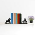 thumbnail image 3 of Handmadetneonsign Custom Rottweiler Metal Bookends, Dog Name Bookend, Modern Bookends For Shelves 69565, 3 of 5