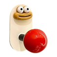 thumbnail image 7 of Big Mouth Wall Hooks – Decorative Wall Mounted Coat Hooks for Hanging Coats, Scarves, Bags, Purses, Backpacks, Towels and More, Strong Load Bearing Funny Wall Hooks With Knob, 1 Pack,Yellow, 7 of 7